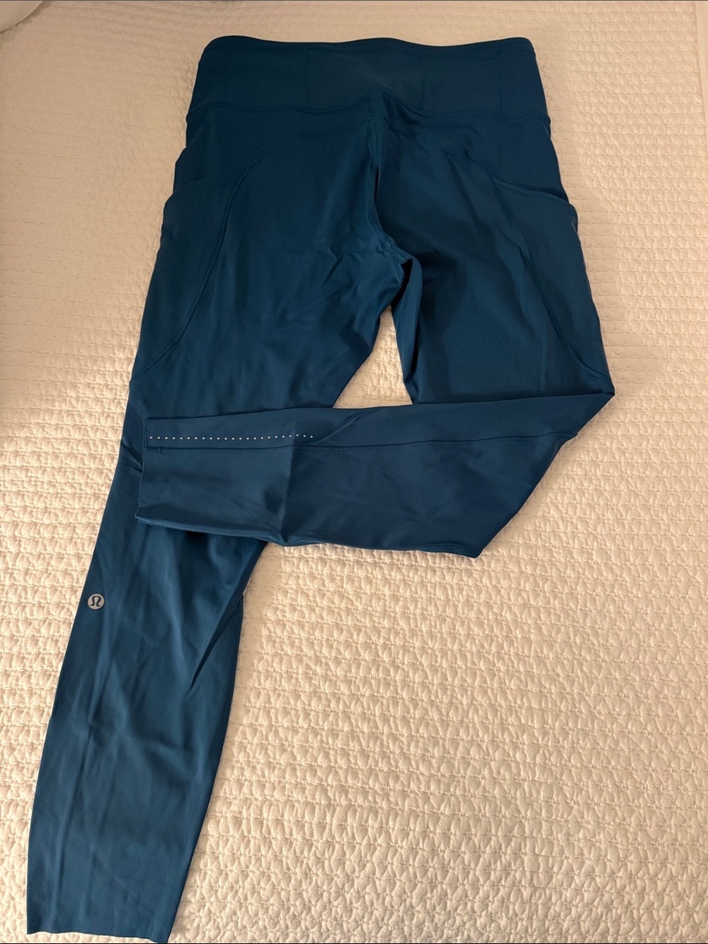 Lululemon Fast & Free Tight II High-Rise Leggings 25” Nulux Carbon Blue sz 10